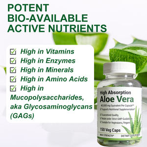 Gélules d'<span class=keywords><strong>aloe</strong></span> <span class=keywords><strong>vera</strong></span> de haute qualité OEM riches en acides aminés pour favoriser la santé des articulations, non-OGM - Product Image 3