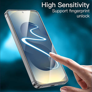 กระจกนิรภัยสำหรับ Samsung Galaxy S25 FE รองรับการสแกนลายนิ้วมือ แบบใสพิมพ์ลาย สำหรับ Samsung S25 FE - Product Image 3