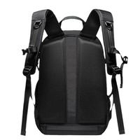 Tas Ransel Laptop Bisnis Anti Air dengan Kompartemen, Penutup Ritsleting USB, Bahan Nylon, Lapisan Poliester, Gaya ENGLAND, Unisex, Kapasitas 24L