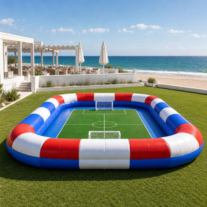 Campo de Fútbol Infantil Portátil 2026 - <span class=keywords><strong>Arena</strong></span> de Fútbol Inflable para Jardín, Lona de PVC, Red de Seguridad, con Bomba de Aire y Bolsa, OEM - Product Image 4