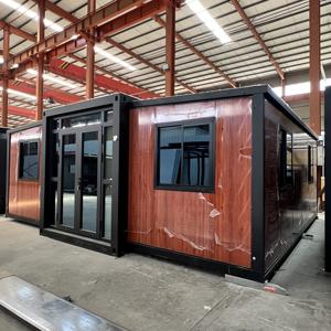 Maisons préfabriquées modernes en <span class=keywords><strong>bois</strong></span> de 20 pieds, design extensible avec acier et panneau sandwich pour un usage familial dans les appartements et villas - Product Image 4