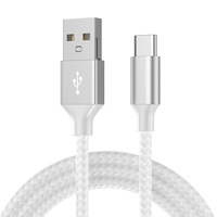 Cable de Carga Superrápida de 1m 2m 3m, Cable de Datos Trenzado USB-C, Cable de Carga Ultra Rápida USB-A a Tipo-C, Cable de Datos para Teléfono