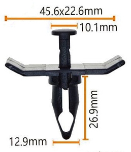 Fábrica al por mayor <span class=keywords><strong>Chr.</strong></span> yS. Do ler. DG. e Fijaciones de ajuste automotriz Clips de ajuste de coche Halfords 1000 unids/bolsa plástico nuevo - Product Image 2