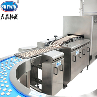 Skywin Chocolade Vulling Hello Panda Mini Biscuit Making Machine Kleine Biscuit Productielijn