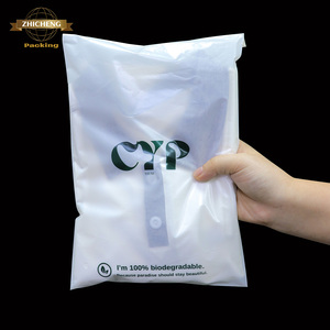 Phân Hủy Sinh Học Đóng Gói Túi Nhựa Cho Trẻ Em Quần Áo Frosted Dây Kéo Túi Nhựa Zip Khóa Quần Áo T Áo Sơ Mi Bao Bì Túi Quần Áo - Product Image 1