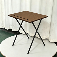 Meubles scolaires modernes 2026, bureau d'étudiant à montage rapide, table d'examen pliable en bois pour salle de classe et étude à domicile, certifié ISO