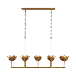 Elegant LED Chandelier French Vintage Pendant Handcrafted Hanging <b>Light</b> for Living Room Dining Kitchen 110V - Product Image 5