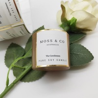 Étiquette personnalisée imperméable pour pot de bougie, impression d'autocollants en vinyle doré pour l'emballage de bougies à marque privée