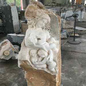 Décoration <span class=keywords><strong>de</strong></span> <span class=keywords><strong>jardin</strong></span> sculptée à <span class=keywords><strong>la</strong></span> main Art grandeur nature Sexy Nude Beautiful Woman pink White Marble Statue - Product Image 4