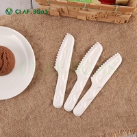 Hete Aanbieding Wegwerp Ecologisch 100% Biologisch Afbreekbaar Suikerriet Bagasse Messen Vorken Lepels Bestek voor Hotels & Kamperen Voedselveilig