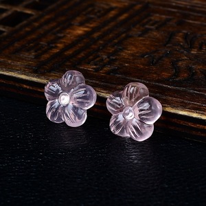 Màu hồng tự nhiên pha lê năm-cánh hoa trang trí phong thủy phong cách Rose Quartz đá thô mô hình đánh bóng và cho món quà - Product Image 2