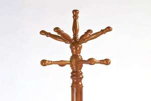 Casa Mobili Camera Da Letto Singolo In Legno Antico Cappello Cappotto Vestiti Cremagliera del basamento - Product Image 2