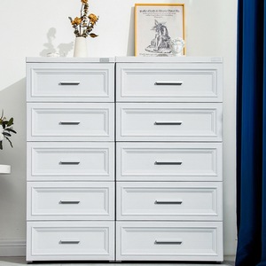 Armadio Moderno Multistrato per Bambini, Mobile Contenitore con Cinque Cassetti Rinforzati in Metallo e Plastica, <span class=keywords><strong>Design</strong></span> per Camera da Letto - Product Image 1