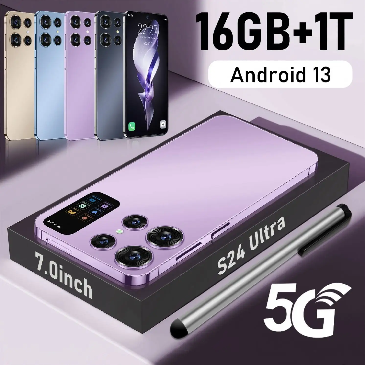 2023 Hot 2 + 16GB s24 ultra 5g pour sum s24 Ultra sung téléphone