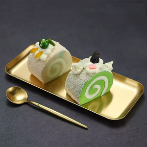 2025 <span class=keywords><strong>pas</strong></span> <span class=keywords><strong>cher</strong></span> en acier inoxydable coréen rectangulaire <span class=keywords><strong>assiette</strong></span> Sushi assiettes plats de service Snack plateau gâteau plateau plateau plateau de rangement pour hôtel - Product Image 2