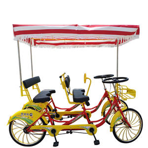 Vélo Surrey populaire à 5 places, à pédales, avec 4 freins à main / Vélo quadricycle de haute qualité avec sièges pour enfants - Product Image 3