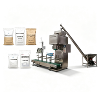 Machine d'emballage automatique de poudre électrique AT-DGS-25F 5-25kg avec convoyeur à vis, pesage, remplissage et scellage pour aliments, produits chimiques et papier, contrôlée par PLC