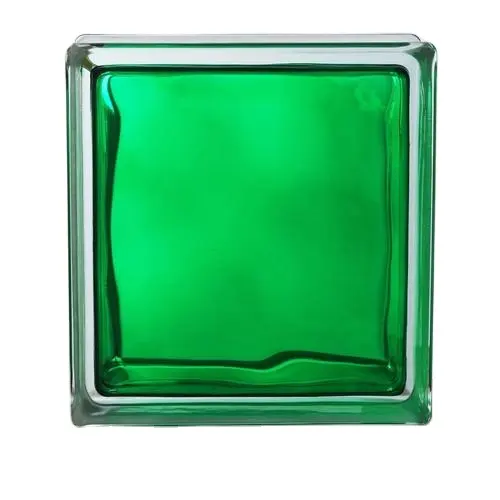 Bloque de cristal hueco de la decoración interior azul verde para construir