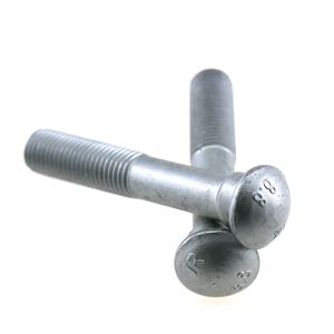 Penjualan terlaris DIN5903 super elastis HDG lapisan seng hitam menyelesaikan kepala bulat Oval leher melacak baut ekor ikan baut - Product Image 2