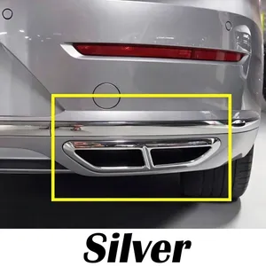 StarNav สำหรับ Arteon ปี 2018 2019 2020 2021 2022 2023 ชุดแต่งรถยนต์ ท่อไอเสียสี่ทาง  ตกแต่งกันชนหลัง โครเมียมสีดำ - Product Image 1