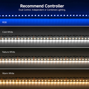 Nouveau 6Pin Double Rangée 5 Couleurs en 1 DC12V 24V 270Leds 15Mm Largeur RGBW RGB CCT RGBCCT 5050 2835 LED Bande Lumineuse - Product Image 6
