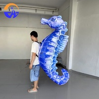 Chenghuang Grand Modèle Gonflable de Hippocampe, Accessoire de Défilé pour Spectacles de Festival, Carnavals et Événements, Personnage de Dessin Animé Festif