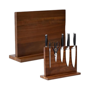 ที่วางมีดแม่เหล็กอเนกประสงค์ <span class=keywords><strong>Yelo</strong></span> XL-01 ขนาด 12" x 9" แบบสองด้าน แม่เหล็กเสริมแรง วัสดุไม้ สำหรับเก็บมีดและกรรไกรในครัว ทำจากสแตนเลส - Product Image 1