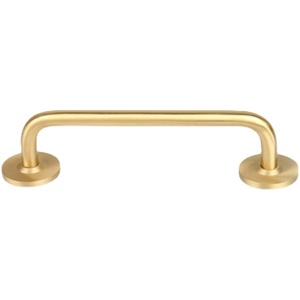 Poignées de porte d'armoire en cuivre pur, style nordique, minimalistes et modernes, tirants en laiton doré à double trou pour cuisine et armoire - Product Image 2