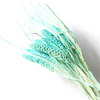 Couronne de fleurs de blé séchées naturelles de style pastoral, préservées, de haute qualité, écologiques, pour la décoration intérieure et Noël (vente en gros)
