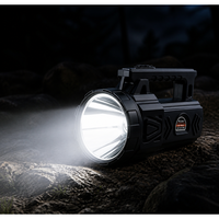 Projecteur LED XJ-9505 N-Light 50W 4000mAh avec batterie ABS, lampe torche portative, faisceau de 200-500m pour le camping, la randonnée, la pêche, la patrouille