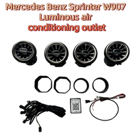 Modification des aérateurs lumineux, sortie d'air conditionné universelle, lumière d'ambiance, aérateur turbo adapté pour Benz Sprinter W907