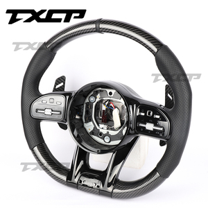 Passend für Mercedes Benz GTR GT C63 A45 S63 S65 <span class=keywords><strong>G500</strong></span> G63 E63 GLE63 GLC63 GLA45 GT63 W205 W222 W213 GLA Carbon-Faser-Lenkrad - Product Image 2