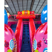 Toboggan gonflable coloré, château gonflable, jeu gonflable commercial pour enfants, idéal pour la location, les fêtes, les festivals et les célébrations