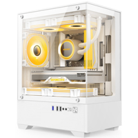 Gabinete para PC Gamer AntarcChill Personalizable de Torre Media MATX con USB 3.0 y Cristal Templado