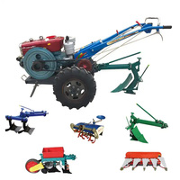 Tractores Manuales 4x4/4x2 de 12hp y 16hp, Tractor Agrícola con Rotovator