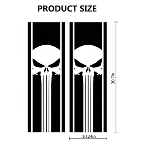 สติกเกอร์รถลายผีสปอร์ตลายทางสำหรับแข่ง2ชิ้นสติกเกอร์ติด<span class=keywords><strong>รถ</strong></span>ยนต์ลายกราฟิกสำหรับตกแต่งพร้อมการรับประกัน1ปี - Product Image 2