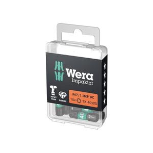 Wera Bit 867/1 IMP DC T40 longitud 25 mm 1/4 pulgadas C6.3 impactador, DC - Product Image 1
