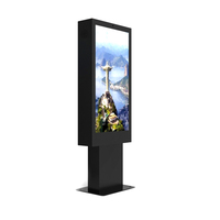 Kiosque extérieur double face, écran LCD publicitaire, animation, résolution 4K, écran tactile, haute luminosité, étanche IP65 pour