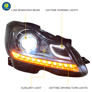 Yu Guang โคมไฟ LED สำหรับ Mercedes Benz W204 2012 2013 <span class=keywords><strong>2014</strong></span> C180/C200/C250/C63ไฟหน้า6000K ไฟ LED อัพเกรดไฟหน้า - Product Image 5