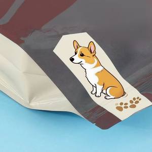 Bolsa de fondo plano con impresión de logotipo personalizado Embalaje de golosinas para perros y mascotas Bolsa de embalaje a prueba de olores de papel de aluminio - Product Image 4