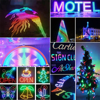 Extérieur ip68 chaîne unique led rgb ws 2811 12mm 5v 12v façade dmx linéaire led pixel ws2811 modul maille