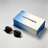 Coffret de lunettes de soleil de luxe personnalisé, emballage cadeau rigide pour lunettes, avec étui en cuir pour lunettes, ensemble de chiffons, étui de lunettes de soleil de qualité supérieure