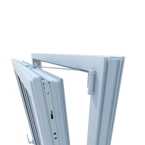 Hiện đại đôi kính cửa sổ Hot uPVC nghiêng lần lượt Swing mở nhựa thép xây dựng bão <span class=keywords><strong>Windows</strong></span> ngang mô hình cho khách sạn - Product Image 6