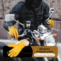 Gants de moto en cuir de mouton, doigts entiers, compatibles écran tactile, certifiés CE, antidérapants, course tout-terrain, fermeture à boucle, unisexe, OEM
