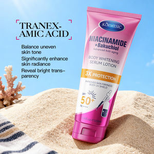 KORMESIC 200ml al por mayor, suero loción corporal reafirmante con niacinamida, bakuchiol, ácido tranexámico y ectoína, protector solar SPF50, bloqueador solar coreano - Product Image 4