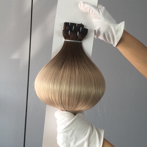 Extensiones de Cabello Humano Virgen Ruso 100% Remy Rubio de Alta Calidad, Tramas Genius Hechas a Máquina, Cabello Natural - Product Image 4