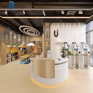 <span class=keywords><strong>Vitrine</strong></span> de bibliothèque moderne, design personnalisé, <span class=keywords><strong>vitrine</strong></span> de bibliothèque en bois, étagères de bibliothèque, présentoir de livres - Product Image 3