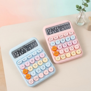 Calculatrice de bureau standard à 12 chiffres avec boutons sensibles, calculatrice portable mignonne alimentée par piles AAA - Product Image 3