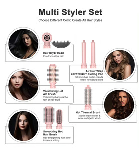 Five Plus Nouveau Style Airstyler 7 6 5 en 1 Outils de Coiffure à Air Chaud, Styler Bouclant, Sèche-Cheveux, Brosse Chaude Multifonctionnelle, Brosse à Air Chaud 5 en 1 - Product Image 5