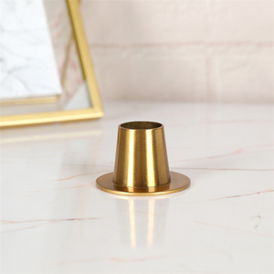 Solid Gold <strong>Brass</strong> <strong>Candle</strong> <strong>Holders</strong> Diamond-Shaped Taper Candlesticks with Pillar <strong>Holder</strong> for Home Decoration - Product Image 2